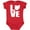 Red, variant on Inktastic Ohio Love Boys or Girls Baby Bodysuit