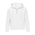thumbnail image 4 of Umfun Christmas Gifts Shirts for Mens Casual Fashion Round Neck with Pocket Pullover Long Sleeve Tops Sweatshirt White S, 4 of 4