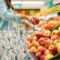 thumbnail image 2 of Boho Bloom Foldable Tote Bag - Washable & Spacious Shopping Bag with Vintage Design, 2 of 6
