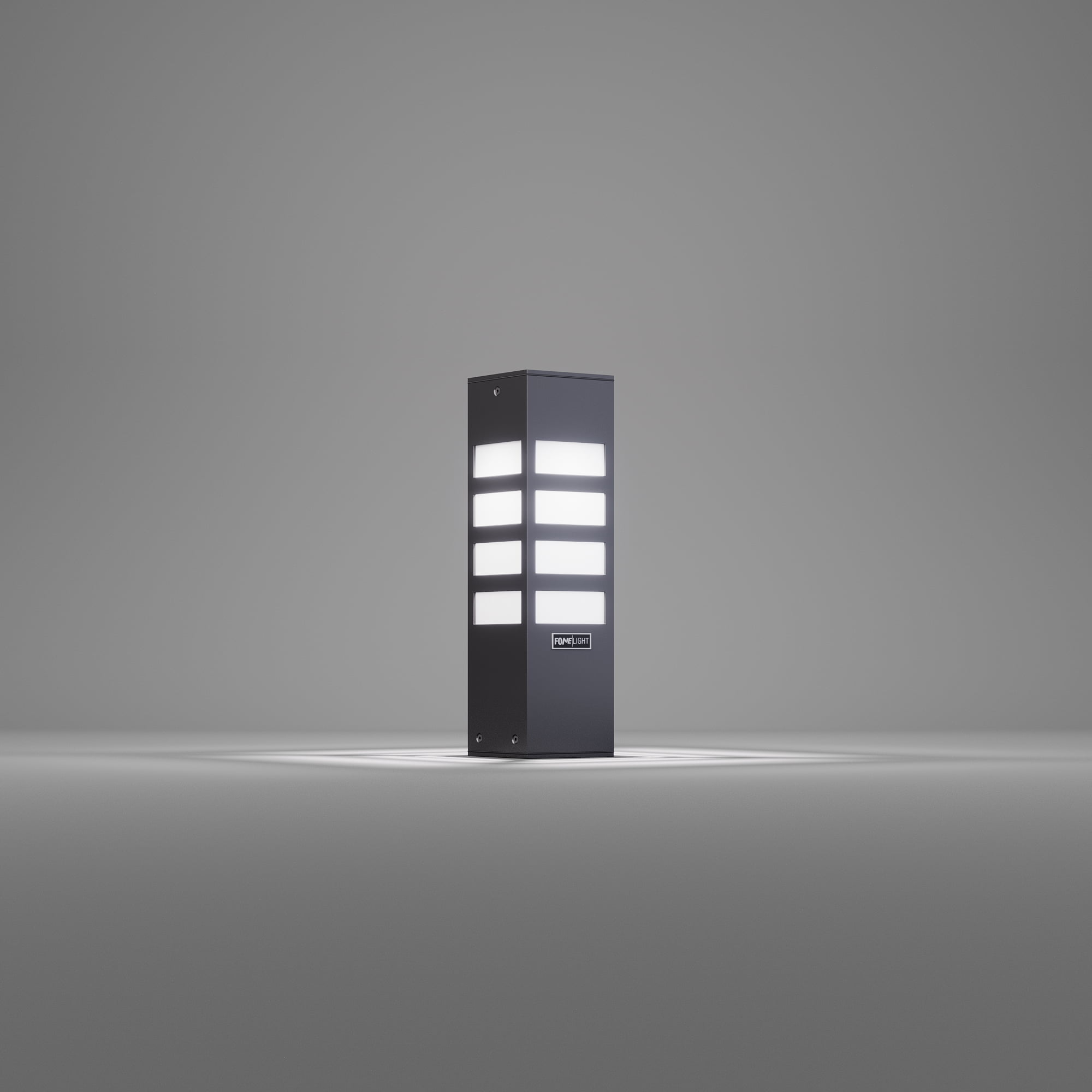 FoneLight Technoligies LED Outdoor Column Light, Modern Decorative Lamp, 900 lm, Black