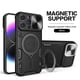 thumbnail image 1 of Funda para iPhone 14 Pro Max Plus, 13, 12, 11 Pro Max Plus, XS, XR, X, 8 Plus, cámara deslizante giratoria magnética, funda con soporte giratorio 360 Fivean unisex, 1 of 2