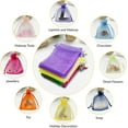 thumbnail image 2 of Package Organza Gifts Bags, 6x9" 100pcs, Sheer Jewelry Pouches Candy Drawstring Bags Small Sachet, 2 of 7
