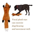 thumbnail image 3 of Sin relleno de peluche para perros que roen los juguetes Stuffless Tough Teething Squeaky Anima Abanopi Juguete de peluche, 3 of 7