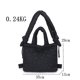 thumbnail image 5 of Bolso de hombro GEEK de nailon de gran capacidad, de color liso, de algodón, informal, para mujer, moderno, bandolera., 5 of 5