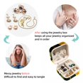 thumbnail image 4 of Thanksgiving Pear Decorative Square Travel Portable Jewelry Display Box - Earring Organizer, Necklace and Bracelet Storage Case for Girls and Women, 4 of 6