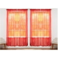thumbnail image 2 of 55" inch x 84" inch Sheer Curtains Window Voile Panels, Set of 4 RED, 2 of 6