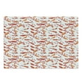 thumbnail image 1 of Fish Cutting Board, Japanese Traditional Aquatic Creatures with Leaves Branches Ornament Abstract Image, Decorative Tempered Glass Cutting and Serving Board, Large Size, Orange White, by Ambesonne, 1 of 1