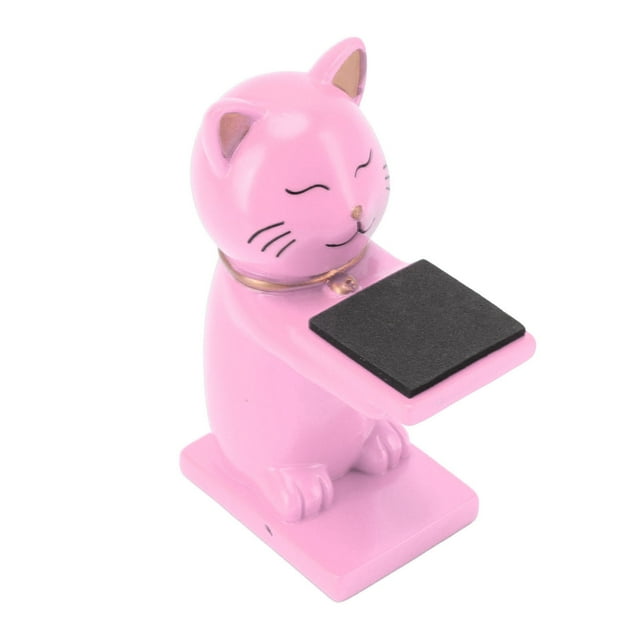 Watch Display Stand, Cat Figurine Nice Decor Durable Watch Display Rack Hand Crafted Resin For Home White,Pink,Blue,Red,Orange