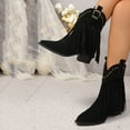 thumbnail image 5 of Black Women Boots With Stylish Details Comfortable For Fashion Events, 5 of 7