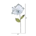 thumbnail image 2 of Vickerman 23" Silver Hibiscus Artificial Christmas Pick, 3 per Bag, 2 of 3
