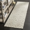 thumbnail image 3 of SAFAVIEH Marbella Alicia Geometric Diamonds Wool Runner Rug, Light Brown/Ivory, 2'3" x 8', 3 of 10