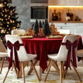 thumbnail image 2 of Toystoory Lazos navideños de terciopelo de poliéster para sillas, ideales para banquetes y eventos navideños. Fáciles de estirar. Suaves Kits de decoración para fiestas, 2 of 6