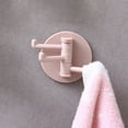 thumbnail image 5 of Vacemry Rotating Adhesive Hooks, 3-Prong Wall Hangers for Towels Robes Bags, No Damage Paste Hooks for Bathroom Kitchen Organization, 5 of 7