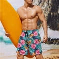 thumbnail image 2 of XYZCANDO His and Hers Swimwear Couple Beach Swimwear Hawaii Hibiscus Print Men's Beach Shorts & Women's Bikini Set Matching Outfit for Honeymoon Pool Summer Vacation Hawaiian Outfits, 2 of 6