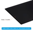 thumbnail image 4 of Uxcell Welding Len Shade 11 Glass 4.33 x 3.54 Inch Hardened Glass Black Darkening Filter Plates Covers 2Pcs, 4 of 6