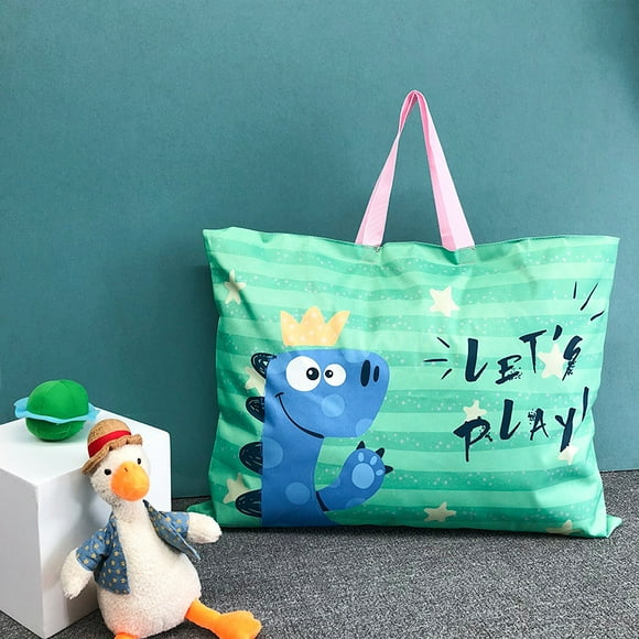 Bolsa de almacenamiento de colchas para jardín de infantes, bolsa impermeable, bolsa de dibujos animados, bolsa de colcha Oxford, linda bolsa de almacenamiento de colchas para niños