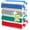 Blue, Grey, Red & Green, variant on Utopia Towels Pack of 4 Cabana Beach Towels, Oversized 30 x 60 Inches Cotton Beach Towel Set, Smooth Ring Spun Texture for Pool and Swim Days, Modern Striped Design Bath Towels, Grey