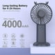 thumbnail image 1 of 2024 Mini Usb Handheld Fan Battery Operated, 4000mah Hand Held Rechargeable Small Quiet, 1 of 5