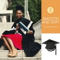 thumbnail image 4 of WRISTBIQUE Black Graduation Cap with Tassel for High School, College & University Academic Ceremonies and Graduation Events, 4 of 5
