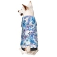 thumbnail image 1 of Fotbe Icy Blue Snowflakes Sudadera con Estampado para Perros Pequeños – Suéter con Capucha para Mascotas, Tela Suave de Forro Polar con Bolsillo-X-Large, 1 of 7