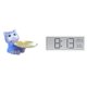 thumbnail image 1 of Bandeja moderna de resina con forma de gato y reloj digital para decoración del hogar, la oficina, la joyería, los aperitivos, la temperatura y la hum, 1 of 8