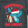 thumbnail image 3 of Lilo & Stitch - Naughty Or Nice - Men's Short Sleeve Graphic T-Shirt, 3 of 5