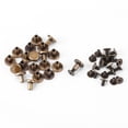 thumbnail image 3 of FAGINEY Rivets en Laiton, Rivet de Bouchon en Cuir, 20pcs Tête Plate Cuivre Laiton Vis Écrous Clous Rivets Accessoire de Bouchon en Cuir, 3 of 6