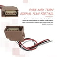 thumbnail image 2 of Park and Turn Signal Plug Wire 3-Pin for Jeep 11-21 Compass 11-13 Grand Cherokee, 2 of 7
