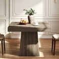 thumbnail image 4 of Fnova 31.5" Square Farmhouse Dining Table, Wood Coffee Table for 4 People, Modern Kitchen Table for Dining Room, Gray (Chairs Not Included), 4 of 16