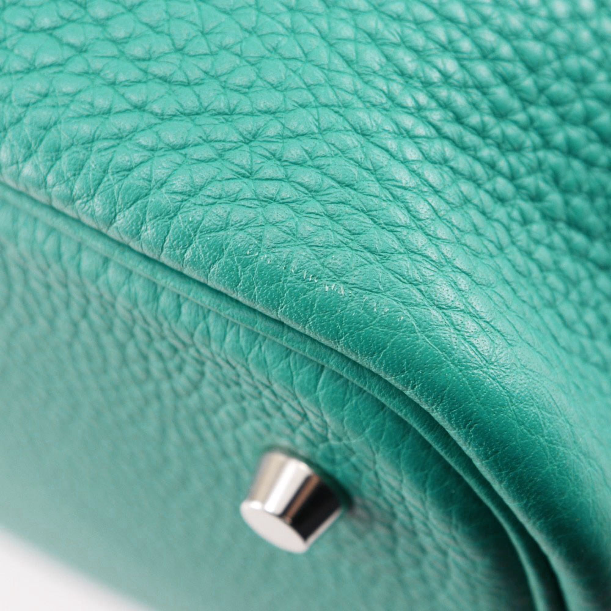 Hermes HERMES Picotin Lock MM Handbag Taurillon Clemence 2016 Green x Belt Hermes Picotin Lock 18 Vert Jade Taurillon Clemence Gold  main image 4
