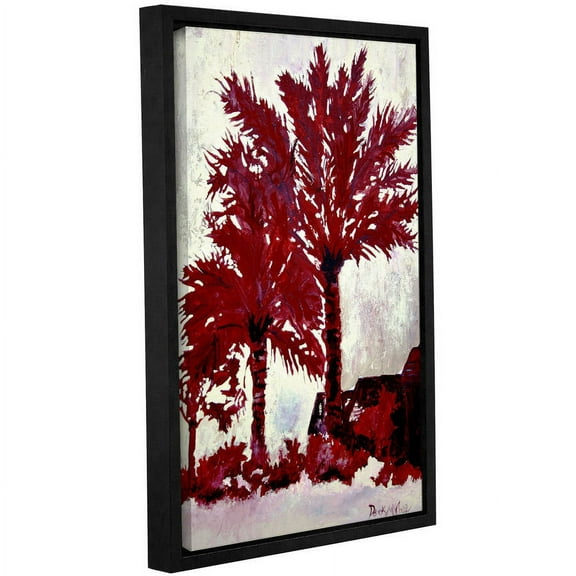 ArtWall Derek Mccrea "Palm Trees" Gallery-wrapped Floater-framed Canvas