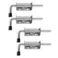 thumbnail image 1 of 4 piezas de pasador de pestillo con resorte de acero inoxidable de 5 pulgadas, perno de barril de 2 mm de espesor, cerradura de puerta cepillada, 1 of 6
