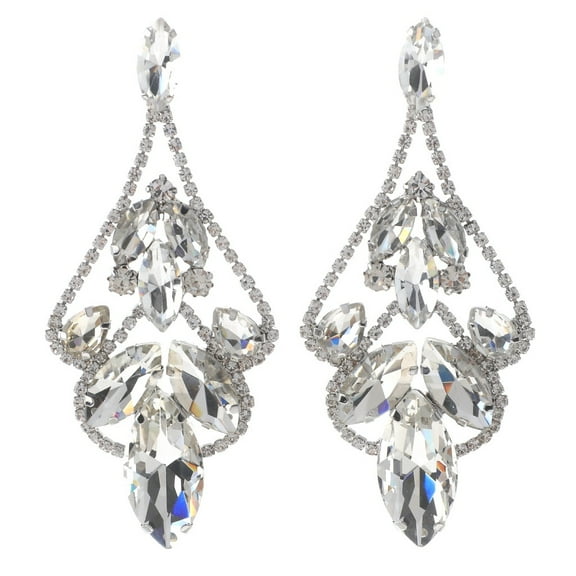 Large Chandelier Rhinestone Earring