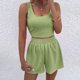 thumbnail image 5 of Karight Two Piece Summer Outfits 2 Piece Sets 2026 Sleeveless Matching Lounge Crop Top High Waisted Short, 5 of 8