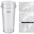 thumbnail image 6 of Blender Cups Replacement for Ninja 16oz Cups with Sip & Seal Lids, 6 Fins Extractor Blade Compatible with Nurti Ninja Blenders Pro BL660 BL663 BL663CO BL665Q BL740 BL770, 6 of 8