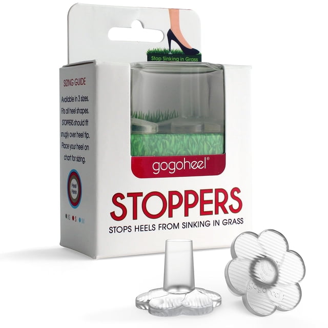 Protectores de talón GoGoHeel STOPPERS transparentes para tacones altos (1 par)