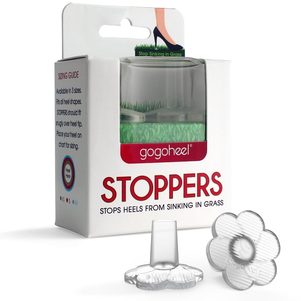 Protectores de talón GoGoHeel STOPPERS transparentes para tacones altos (1 par)