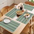 thumbnail image 5 of Sage Green Striped Placemats Set of 6 Modern Minimalist Layered Stripes Place Mats Indoor Wipeable Table Mats Washable Cloth Dining Table Placemats for Kitchen Holiday Party Home Decor 13x19 Inch, 5 of 9