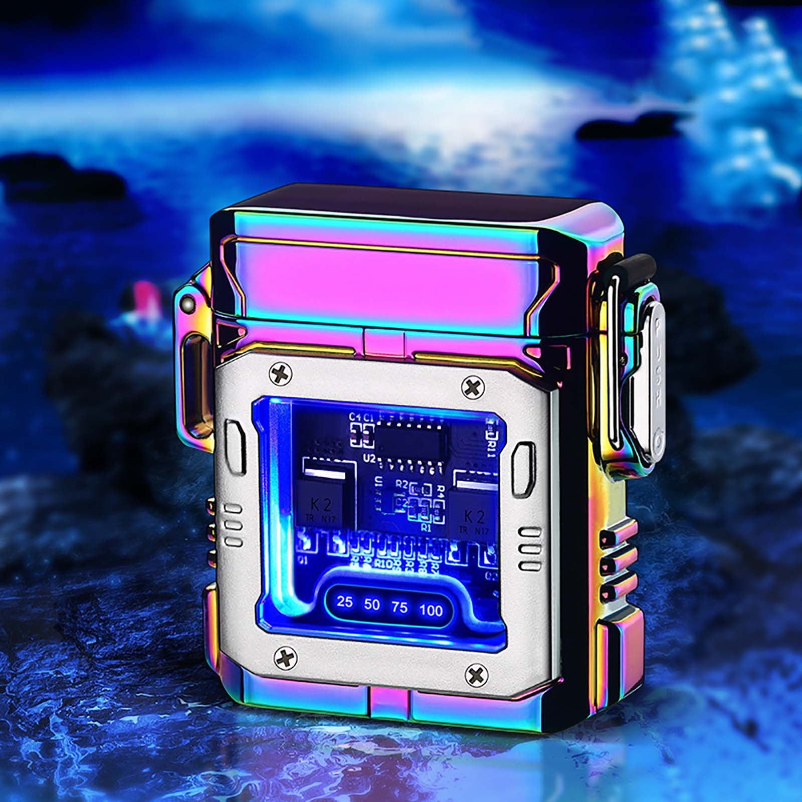 BeforeyaynElectronic Lighter With Digital Display Type C Rechargeable