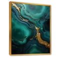 thumbnail image 2 of Designart "Revitalizing Malachite Essence" Spiritual Stone Floater Framed Canvas Art Print, 2 of 5