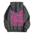 thumbnail image 7 of Hoodie Womens Sweatshirt Oversized Hoodie Women Cropped Hoodie Casual Lightweight Women's Fashionable Casual Hooded Sweatshirt With Letter Prints, 7 of 7