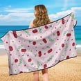 thumbnail image 7 of FOR U DESIGNS Cherry Daisy Heart Print Car Seat Towel Cover Universal Fit Front Seat Protector Car Seat Cover Sweat Towel with Sweat Absorption for Gym, Yoga, Swimming, Pets and Family Travel, 2 Pack, 7 of 7