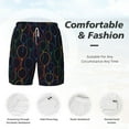 thumbnail image 5 of Balery Colorful Balloons Mens Swim Trunks Swim Shorts for Men Quick Dry Inseam Beach Shorts with Compression Liner Pocket-Medium, 5 of 9