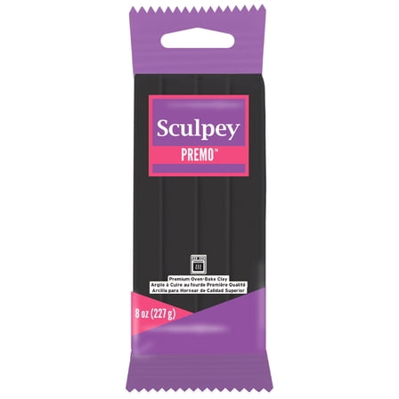 Sculpey Premo Polymer Clay 8oz-Black