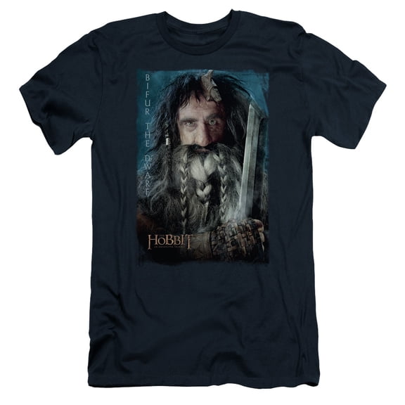 The Hobbit Bifur S/S Adult 30/1 T-Shirt Navy