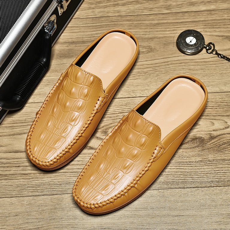 Pellico Sunny Gold Brown Men Slip-On Shoes Loafers Derby moccasins slides flats Pellico Sunny Gold Brown Men Slip-On Shoes Loafers Derby  main image 4