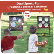VROGTIK Football Toss Game Outdoor Toy for Kids Ages 3-8 1 Pack