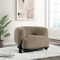 thumbnail image 2 of Lawler Upholstered Barrel Back Accent Chair Mushroom, 2 of 11