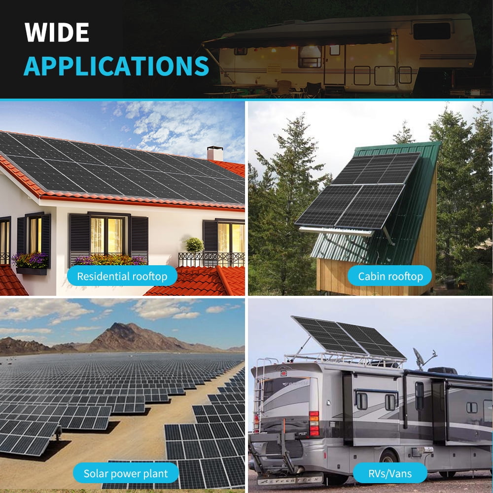 Renogy 6pcs 320W Solar Panel 24V, 18BB N-Type 25% High Efficiency, Monocrystalline for Power Station Generator, RV, SUV, Truck, Camping, Home, Off Grid