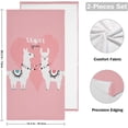 thumbnail image 2 of SKYSONIC Alpaca Soft Hand Towels set of 2, Absorbent Bath Towel Decorative Fingertip Towels for Bathroom Hotel,14.4 x 28.3 inch, 2 of 7